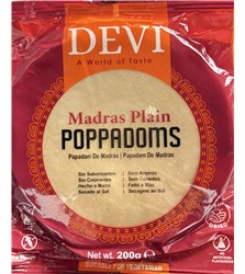 DEVI FRY Plain Papad 200g