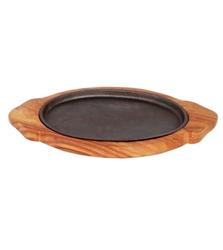 Sizzler Oval Large with Wooden Base 24cm S1061-115178