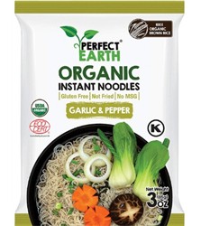 Organic Insatant Garlic and Pepper Flavour Noodles 85g